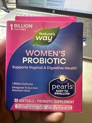 Perlas probióticas Nature's Way para mujer apoyan la salud vaginal y digestiva 30ct Foto 1 de 3