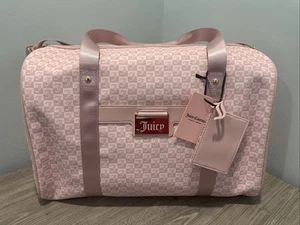 NEW! NWT JUICY COUTURE Heartless Weekender Travel Bag Pastel Rainbow Ombre - Picture 1 of 6