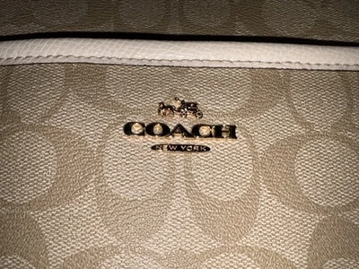 Bolso Bandolera Coach Signature File Tostado Claro Caqui/Lona Crema  Foto 1 de 4