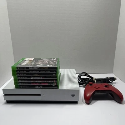 Consola Xbox One S Paquete de Consola 1TB con Juegos + Controlador Probado y Funcionando  Foto 1 de 4