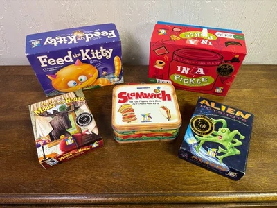 Lote de 5 Gamewright Moose in the House Slamwich Alien Hotshots In a Pickle Kitty Foto 1 de 4