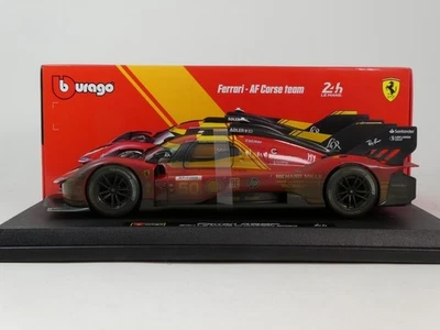 Burago Ferrari 499P #50 winner 24h Le Mans 2024 DIRTY VERSION 1/18 18-16303D - Immagine 1 di 3