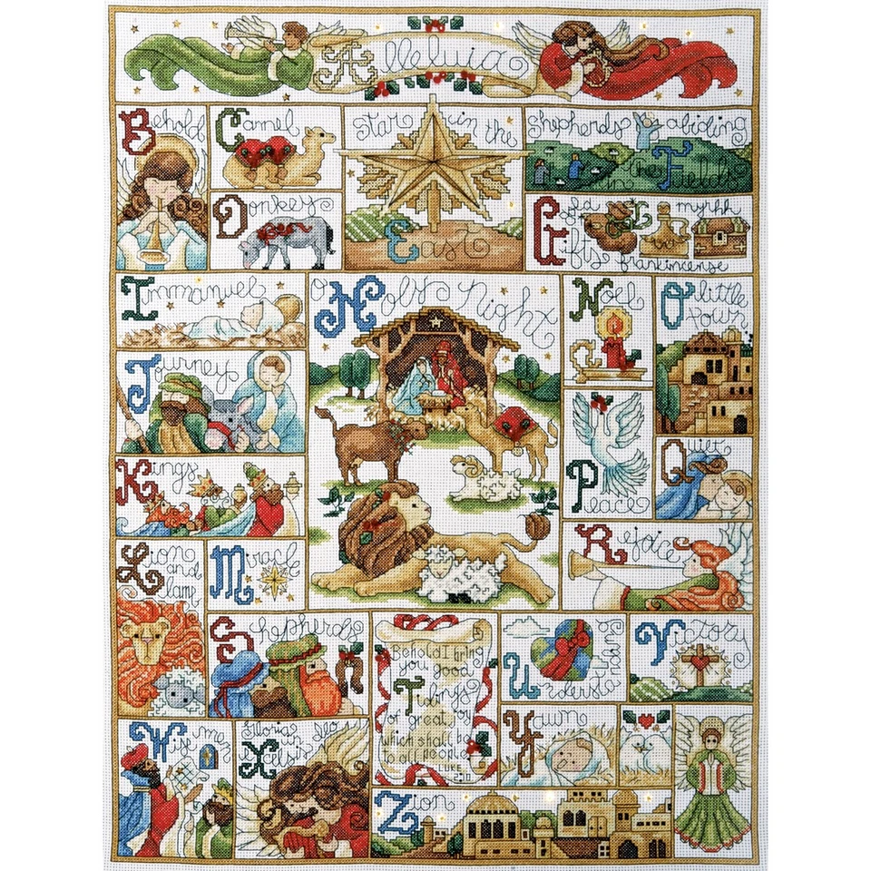 Tobin DW5981 Oh Holy Night Counted Cross Stitch Kit-16"X21" 14 Count - Image 1 of 1