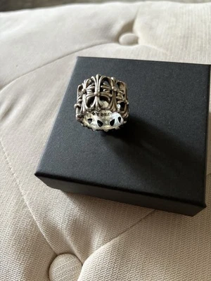 Chrome Hearts Cemetery CrossRing 2003 Sterling Silver .925 Band (Size 9 US) - Image 1 of 4