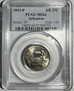 PCGS MS66 Arkansas 2003-P State Quarter - Picture 1 of 2