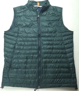Small Peter Millar Crown Sport All Course Hyperlight Vest Dark Teal Full Zip Men - Picture 1 of 8