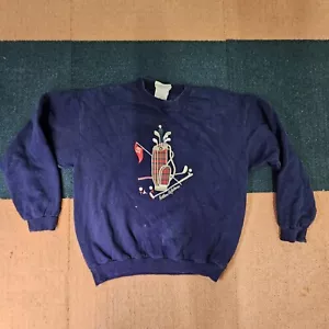 Northern Reflections Golf Adult Pullover Sweatshirt Small Blue Embroidered L3b - Picture 1 of 12