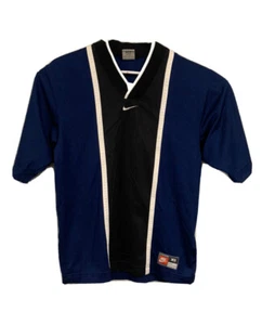 Vintage Nike V Neck Soccer Jersey Size XS White Tag Polyester - Picture 1 of 10