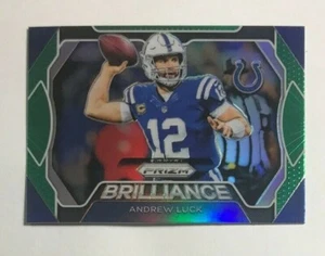 Panini Prizm 2019 Football Brilliance Andrew Luck verde inserto paralelo #B-AL! - Imagen 1 de 2