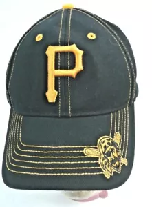 Gorra de asebol oficial de las Grandes Ligas de los Piratas de Pittsburg negra con bordado en oro... - Imagen 1 de 5