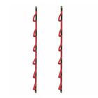 Wall Mountable Pole Storage Rack with Webbing Loops Convenient and Secure