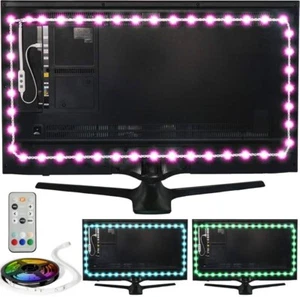LUMINOODLE TV & MONITOR BIAS LIGHTING-USB-LED-41"x59" screen size- NEW - Picture 1 of 8