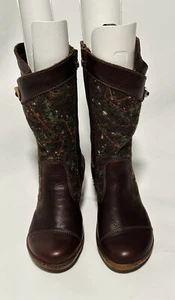 BOTAS CONFORT THE ART COMPANY TOBILLO/MEDIA PANTORRILLA CUERO MARRÓN/LANA TALLA 38 US 8 - Imagen 1 de 17