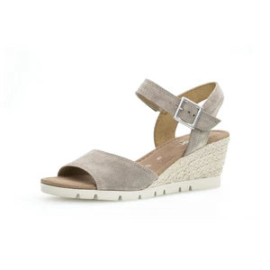 Gabor Comfort Schuhe Damen Keilsandaletten Wildleder Schnalle Komfort