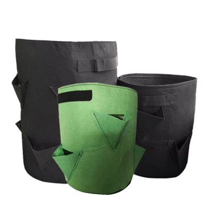 Bolsa de cultivo para jardinera de tela de 5 7 10 galones bolsa de hierbas de tomate flores bolsas de fresa Foto 1 de 4