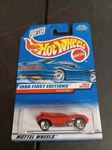 Hot Wheels 1998 First Editions 38/40 Red Cat-A-Pult Die-Cast Toy Car #681 - Picture 1 of 3