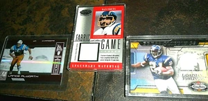 3 CARD DAN FOUTS 2001 Leaf Certified Fabric of the Game 11/58 JERSEY TOMLINSON + - Picture 1 of 7