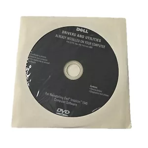 Dell Computer Drivers and Utilities for Reinstalling Laptop Inspiron 1545 J196G - Picture 1 of 2