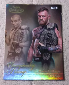 2024 Topps Gold Label UFC Conor McGregor Jose Aldo Championship Lineage CL-2 - Foto 1 di 2