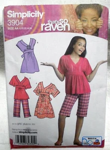 New! Simplicity #3904  Girls/Girls + Dress -Top - Shorts Sz AA 8/16 - 81/2-161/2 - Picture 1 of 2