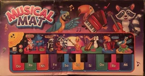 Toddler Musical Animal Piano Mat, Floor Piano Touch Playmat Educational Toy - Picture 1 of 8