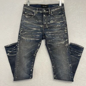 Made In Italy Purple Brand P001 Painted Waxed Stretch Skinny Jeans Size 29 - Picture 1 of 20