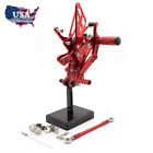 Cnc Adjustable Rearset Footpeg Rearset Red For Yamaha Yzf R1 1998-2001 2002 2003