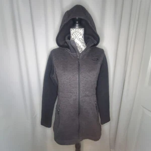 Chaqueta con capucha mediana para mujer North Face Dary gris Indi 2 polar cremallera - Imagen 1 de 18