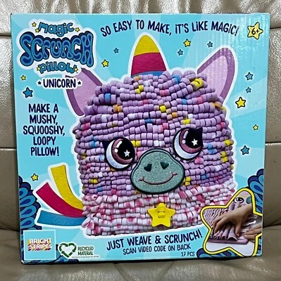 Bright Stripes Magic Scrunch Pillow Making Kit - DIY Pillow Kit for Kids Unicorn - Image 1 of 4