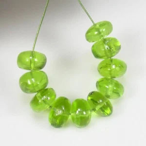 13.35Ct Natural Parrot Green Peridot Stunning Round Drilled Beads,Pakistan-A2162 - Picture 1 of 2