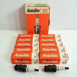 Vintage New in Box Set 10 Autolite BF32 Spark Plugs Ford Mustang GT FE V8 428 +
