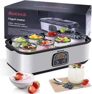 Lo último en yogurtera probiótica con control de temperatura y tiempo ajustable EE. UU. - Imagen 1 de 8