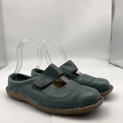 Zapatos planos Born Leather verde mary jane talla 6 Foto 1 de 4