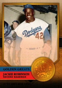 2012 Topps Golden Greats #GG-61 - Jackie Robinson - Brooklyn Dodgers 12-581 - Picture 1 of 2