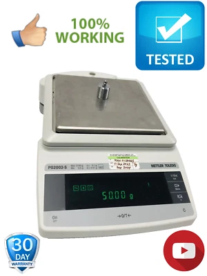 Mettler Toledo Balance PG2002–S  2100g 0.01g FACT Tested Excellent Video - Image 1 of 4