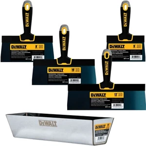 Juego de cuchillos de cinta DEWALT acero azul premium 6-8-10-12"" con sartén de barro helioarco de 16 - Imagen 1 de 12