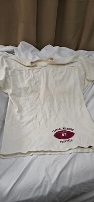 Camiseta de práctica de fútbol americano vintage de la Universidad Central Michigan #57 XL Foto 1 de 4