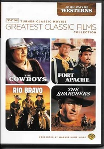 TCM Greatest Classic Films: John Wayne Westerns (DVD, 2009, 4-Disc Set) - Foto 1 di 1