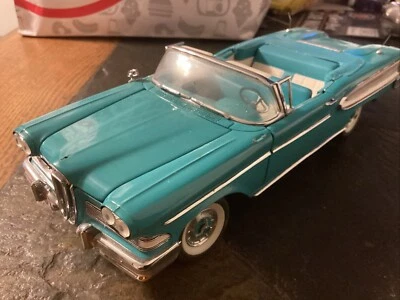 Franklin Mint 1958 Edsel Citation, Convertible Green 1:24 Scale Diecast - Image 1 of 4