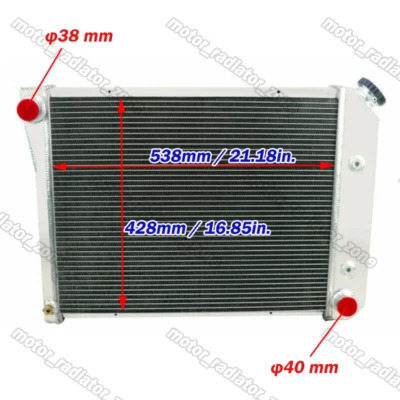 Fits 1968-87 Chevy Camaro Chevelle El Camino Monte Carlo 3ROW Aluminum Radiator - Image 1 of 4