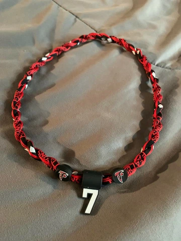 ATLANTA FALCONS #7 YOUNGHOE KOO 22" Titanium Double Rope NECKLACE NEW! FREE SHIP Cover