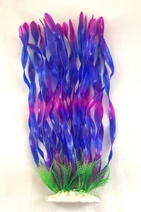 14" Aquarium Artificial Tall Grass Plant -  Purple - Picture 1 of 1