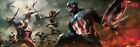 Poster 53x158 CM 53.3x157cm Nuovo Sigillato Marvel Captain America Guerra Civile