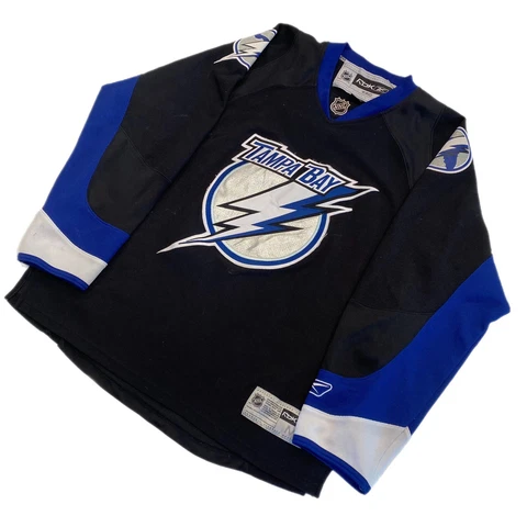 RARE! Tampa Bay Lightning Jersey Reebok Size: Men's Medium Cover