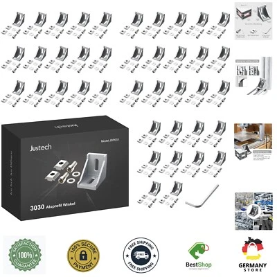 Winkelverbinderset für 3030 Aluminiumprofile - 40 Verstärkungen für DIY Projekte - Bild 1 von 4