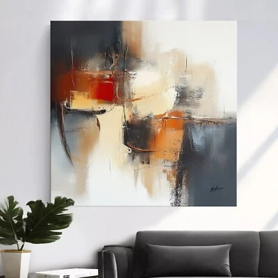 Leinwand Bild Abstrakt Bunt Wanddeko Wandbilder XXL Wohnzimmer Modern  6185A - Bild 1 von 4