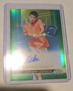 Refractor de cancha de hierba verde Topps cromo I 2024/99 Kaichi Uchida novato automático radiocontrol - Imagen 1 de 2