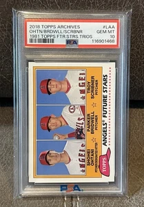 2018 Topps Archives Baseball Shohei Ohtani 1981 Future Stars PSA 10 Gem Mint - Picture 1 of 2