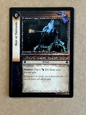 LOTR TCG Host of Thousands foil 1C187 Lord of the Rings Fellowship of the Ring - Image 1 of 2