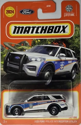 Ford Police Interceptor 2023 utilitario: vehículo paramédico: caja de cerillas 1:64: HVL14 Foto 1 de 4